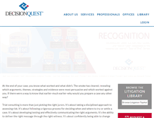 Tablet Screenshot of decisionquest.com